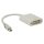 Mini Displayport-Kabel Mini Displayport Stecker - DVI-I 24+5-pol. Buchse 0.20 m Weiss