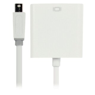 Mini Displayport-Kabel Mini Displayport Stecker - VGA female 0.20 m Weiss