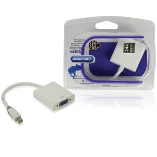 Mini Displayport-Kabel Mini Displayport Stecker - VGA female 0.20 m Weiss