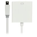 Mini Displayport-Kabel Mini Displayport Stecker - VGA female 0.20 m Weiss