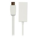 MHL-Kabel USB Micro B 5-pol. male - HDMI-Ausgang + USB Micro-B-Stecker 0.20 m Weiss