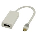 MHL-Kabel USB Micro B 5-pol. male - HDMI-Ausgang + USB Micro-B-Stecker 0.20 m Weiss
