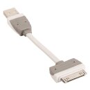 Sync und Ladekabel Apple Dock 30-pin - USB A male 0.10 m Weiss