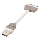 Sync und Ladekabel Apple Dock 30-pin - USB A male 0.10 m Weiss