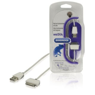 Sync und Ladekabel Apple Dock 30-pin - USB A male 1.00 m Weiss