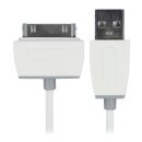 Sync und Ladekabel Apple Dock 30-pin - USB A male 1.00 m Weiss