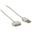 Sync und Ladekabel Apple Dock 30-pin - USB A male 1.00 m Weiss