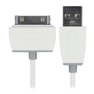 Sync und Ladekabel Apple Dock 30-pin - USB A male 2.00 m Weiss