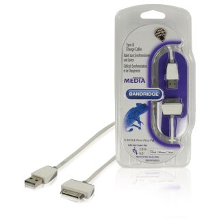 Sync und Ladekabel Apple Dock 30-pin - USB A male 2.00 m Weiss