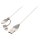 2-in-1-Sync und Ladekabel USB A male - Micro-B male 1.00 m Weiss