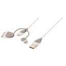 3-in-1-Sync und Ladekabel USB A male - Micro-B male 1.00...