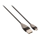 USB 2.0 Kabel USB A male - Micro-B male rund 1.00 m Schwarz