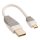 USB 2.0 Kabel USB A male - Micro-B male rund 0.10 m Weiss