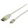 USB 2.0 Kabel USB A male - Micro-B male rund 2.00 m Weiss
