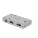 4-Port Ultra HD HDMI Schalter Silber