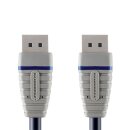 Displayport-Kabel Displayport male - Displayport male 2.00 m Blau