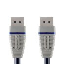 Displayport-Kabel Displayport male - Displayport male 5.00 m Blau