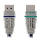 Displayport-Kabel Displayport male - HDMI Anschluss 5.00 m Blau