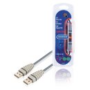 USB 2.0 Kabel USB A male - USB A male 2.00 m Blau