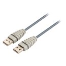 USB 2.0 Kabel USB A male - USB A male 2.00 m Blau