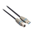 USB 3.0 Kabel USB A male - USB-B Male rund 3.00 m Blau