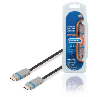 USB 3.1 Kabel USB-C male - USB-C male 1.00 m Blau GEN 1 (5 Gbps)