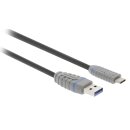 USB 3.1 Kabel USB-C male - USB A male rund 1.00 m Grau/Blau