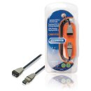 USB 3.0 Verlängerungskabel USB A male - USB A female rund 3.00 m Blau