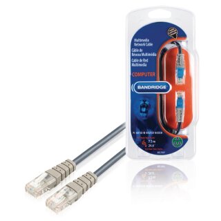 CAT5e UTP-Netzwerkkabel RJ45 (8P8C) male - RJ45 (8P8C) male 7.50 m Blau