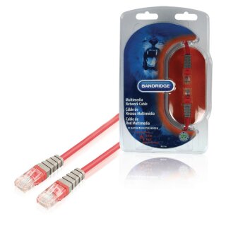CAT5e UTP-Netzwerkkabel RJ45 (8P8C) male - RJ45 (8P8C) male 5.00 m Rot