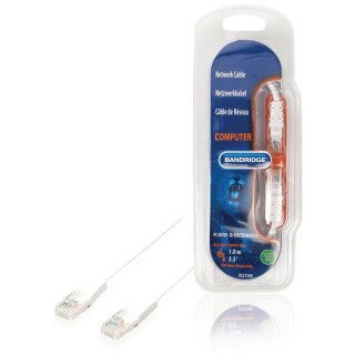 CAT5e UTP-Netzwerkkabel RJ45 (8P8C) male - RJ45 (8P8C) male 0.50 m Weiss