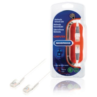 CAT5e UTP-Netzwerkkabel RJ45 (8P8C) male - RJ45 (8P8C) male 10.0 m Weiss