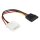 Interne Stromkabel Molex male - SATA 15-pol. female 0.20 m