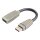 Displayport-Kabel Displayport male - HDMI-Buchse 0.20 m Blau