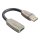 Displayport-Kabel Displayport male - HDMI-Buchse 0.20 m Blau