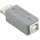 USB 2.0 Adapter USB A female - B female Grau