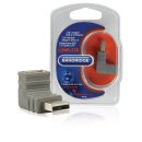 USB 2.0 Adapter 270° abgewinkelt USB A male - USB A female Grau