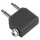 Stereo-Audio-Adapter 90° abgewinkelt 2x 3.5 mm male - 3.5 mm female Schwarz