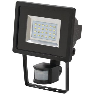 LED Außenwandleuchte mit Sensor 12 W 950 lm Schwarz
