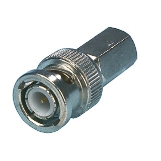 Stecker BNC 5.0 mm Male Metall Silber