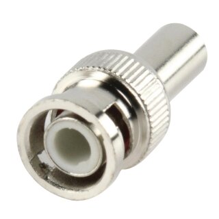 Stecker BNC 6.0 mm Male Metall Silber