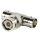 BNC-Adapter T-Verteiler BNC-Stecker - 2x BNC female Silber