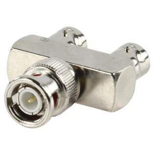 BNC-Adapter BNC-Stecker - 2x BNC female Silber
