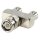 BNC-Adapter BNC-Stecker - 2x BNC female Silber