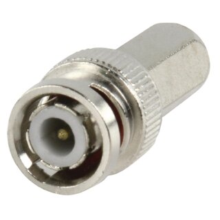 Stecker BNC 5.0 mm Male Metall Silber