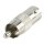 BNC-Adapter RCA male - BNC-Kupplung Silber