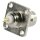 Stecker BNC Female Metall Silber