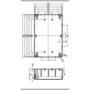 Elektronische Gehäuse Box Elektrikgehäuse ABS ABS 222 x 146 x 55 mm