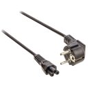 Schutzkontakt-Netzkabel Typ F (CEE 7/4) - IEC-320-C5 1.80 m Schwarz