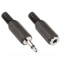 Audio-Stecker-Kit 3.5 mm Schwarz